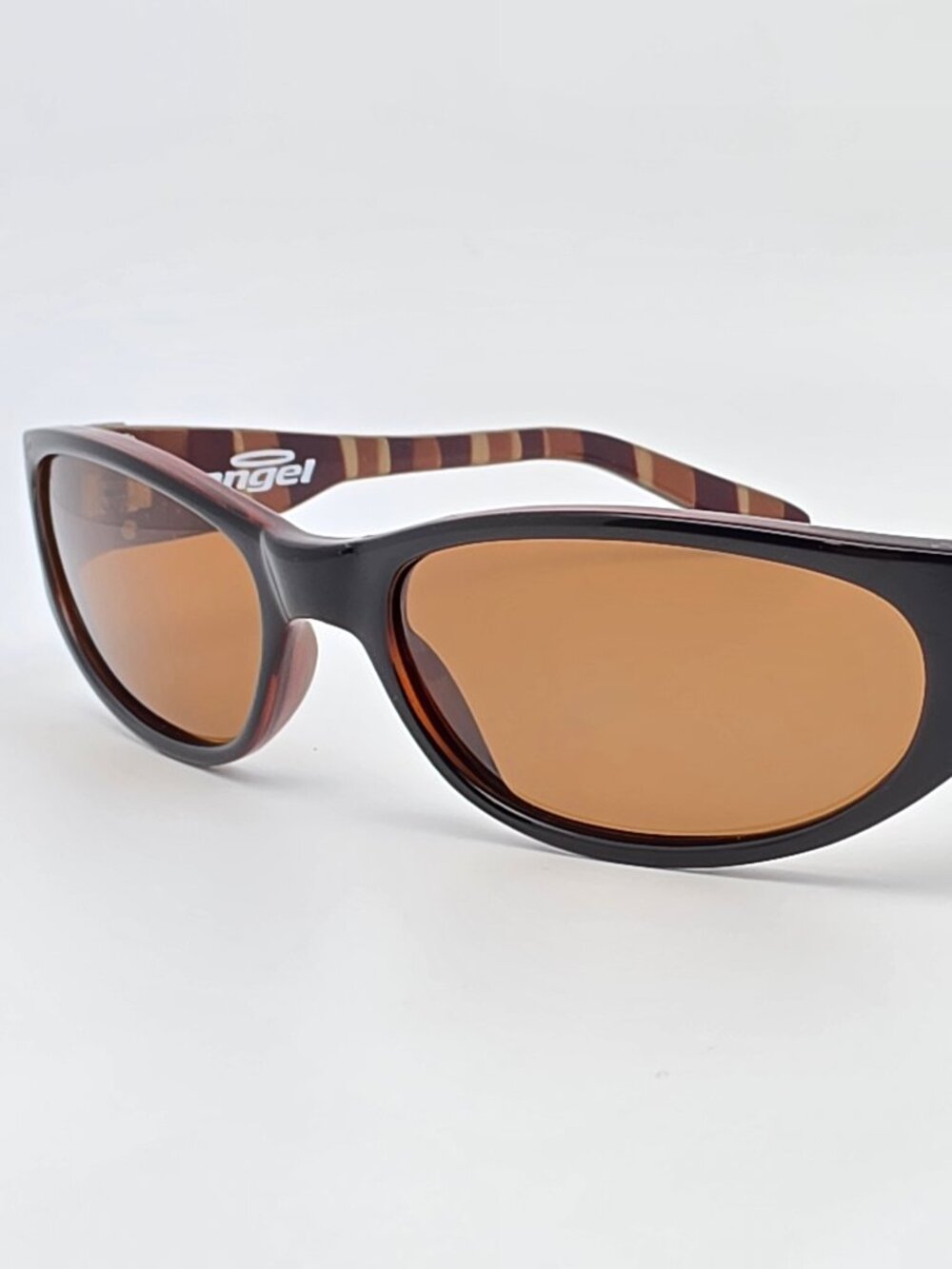 Angel Aphrodite Black on Chestnut Brown Frame Polarized Brown Lens Sunglasses